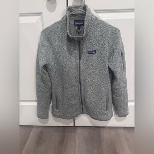 Patagonia Light Gray Fleece Jacket
